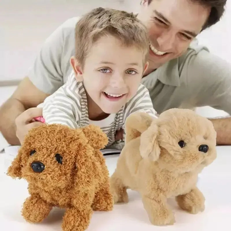 Baby Toy Dog That Walks Barks Tail Wagging Plush Interactive Electronic Pets Puppy Montessori Toys for Girls Boys Christmas Gift