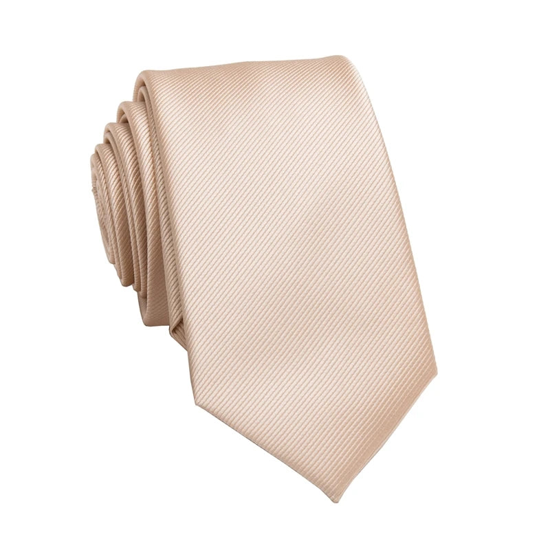 Men's Business Jacquard Slim Tie, British Classic Solid Color Tie,Casual Wedding Accessories