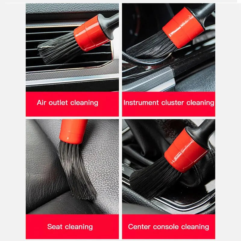 Car Wash Brush Detail Small Automotive Interior Cleaning Tools Air Conditioner Air Outlet Cleaning Brush