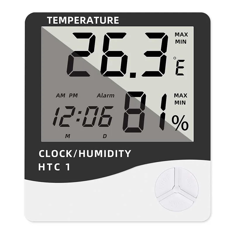 LCD Digital Thermometer Hygrometer Indoor Room Electronic Temperature Humidity Meter Sensor Gauge Weather Station For Home