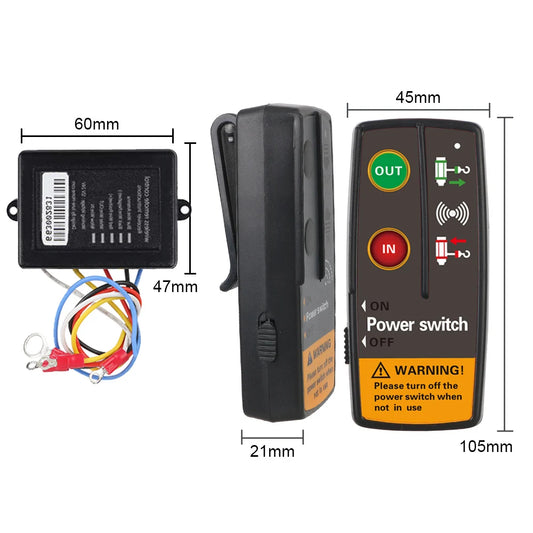 12V 24V Electric Winch Switch Controller Wireless Remote Control Accessories for Jeep Off Road 4x4 ATV Trailer Boat Universal