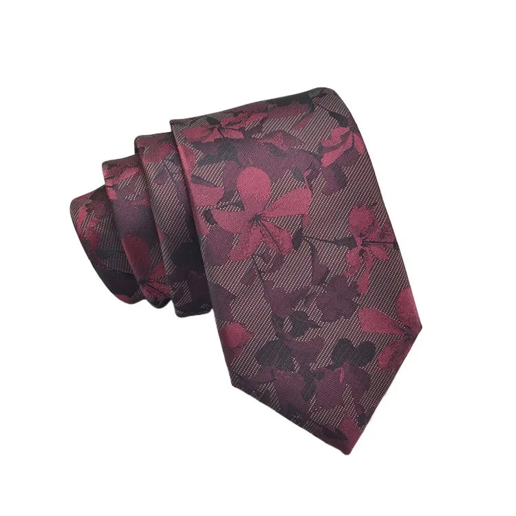 35 Styles Men's Silk Ties Jacquard Dot Floral 8cm Necktie Accessories Daily Wear Shirt Suit Cravat Wedding Party Gifts Neck Tie