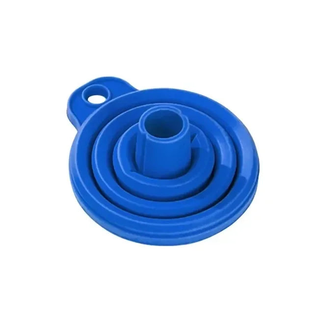 1 portable automotive engine funnel Universal silicone liquid funnel washer for liquid change foldable