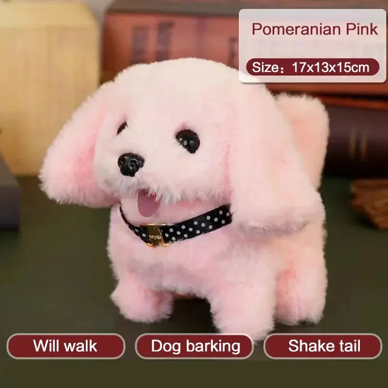 Baby Toy Dog That Walks Barks Tail Wagging Plush Interactive Electronic Pets Puppy Montessori Toys for Girls Boys Christmas Gift