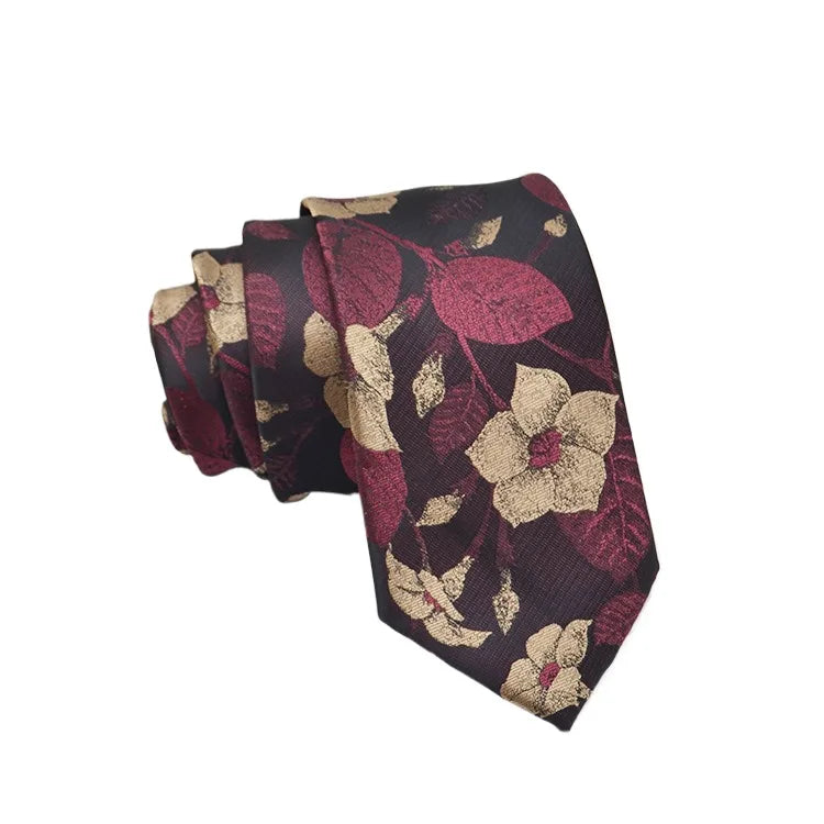 35 Styles Men's Silk Ties Jacquard Dot Floral 8cm Necktie Accessories Daily Wear Shirt Suit Cravat Wedding Party Gifts Neck Tie