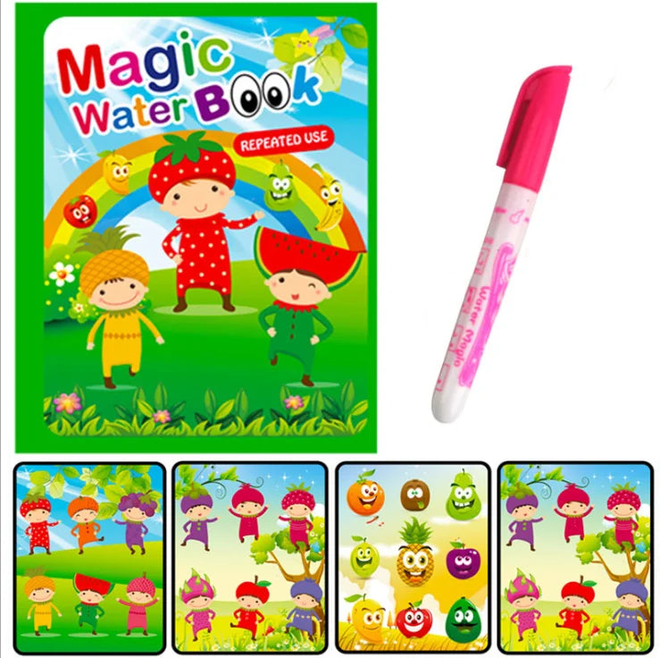 Hot Sale Reusable Magic Water Drawing Coloring Book Kids Sensory Early Education For Children Birthday Gift Montessori Toys