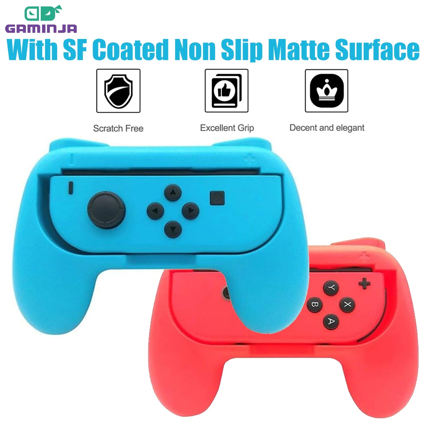 GAMINJA Durable Handheld Joystick Controller Handle Suitable For Nintendo Switch JoyCon Remote Control Handle For Switch OLED