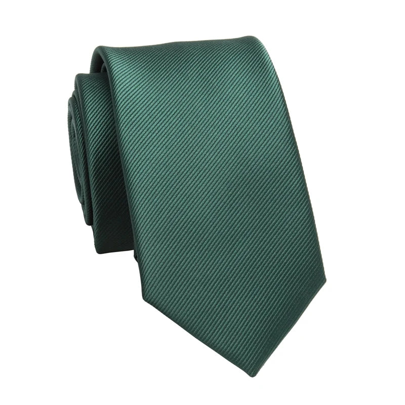 Men's Business Jacquard Slim Tie, British Classic Solid Color Tie,Casual Wedding Accessories