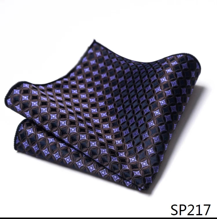 1pcs High Grade  New Style Hot sale Handkerchief Black Suit Accessories Solid Men Abraham