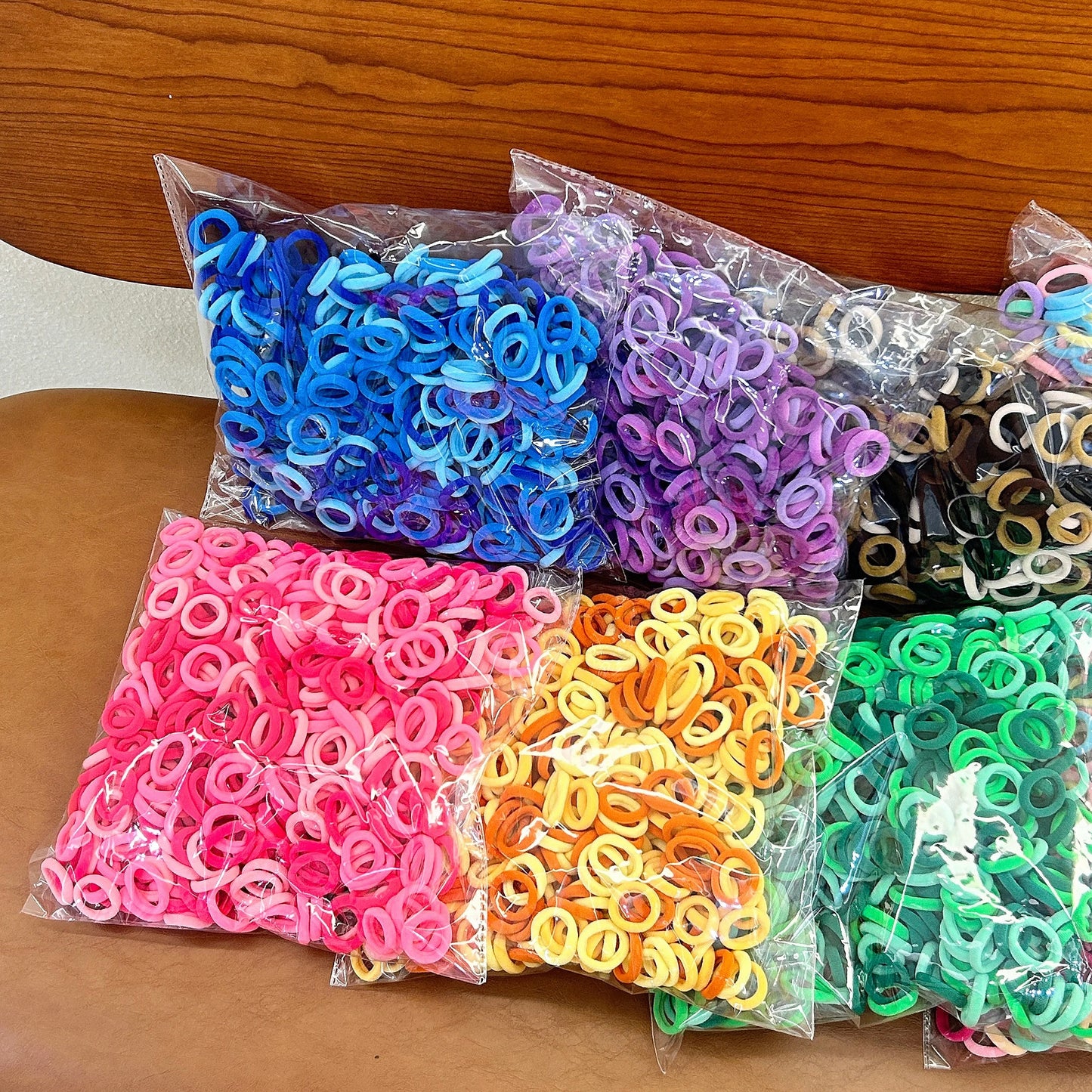 300 Pieces of High Elasticity Fashionable Nylon Hair Cord Children's Hair Accessories, Simple Basic Hair Cord And Headband