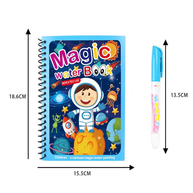 Hot Sale Reusable Magic Water Drawing Coloring Book Kids Sensory Early Education For Children Birthday Gift Montessori Toys