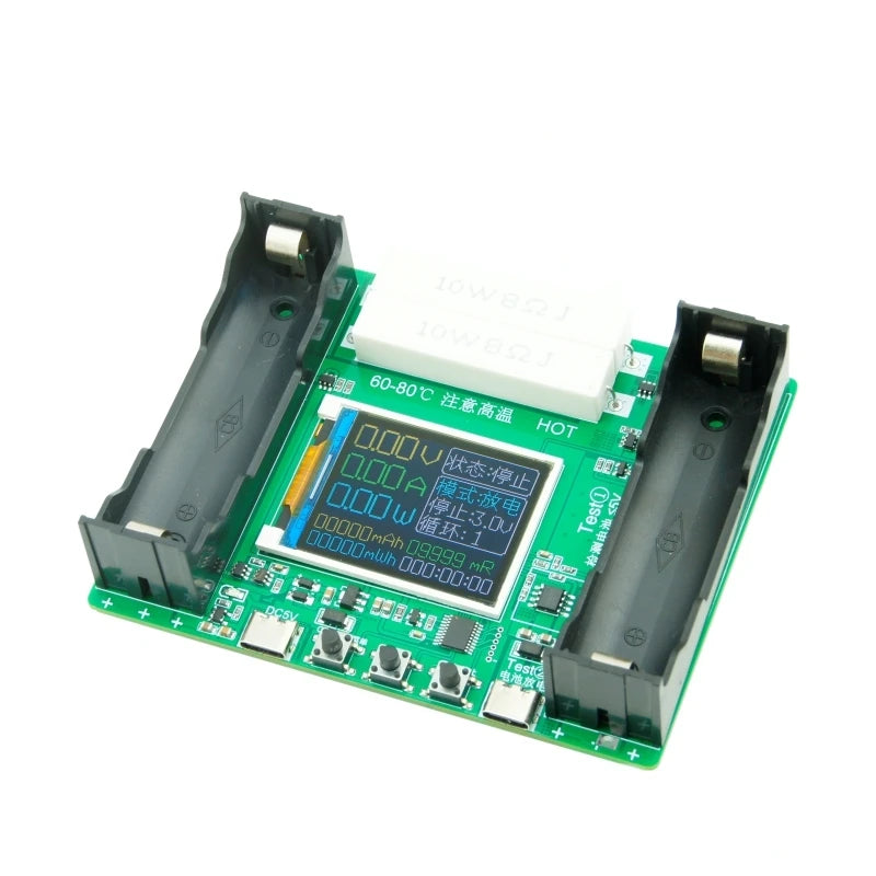 Type-C LCD 4/1 Channel Display Battery Capacity Tester MAh Lithium Digital Battery Detector Module For 18650 Battery Tester