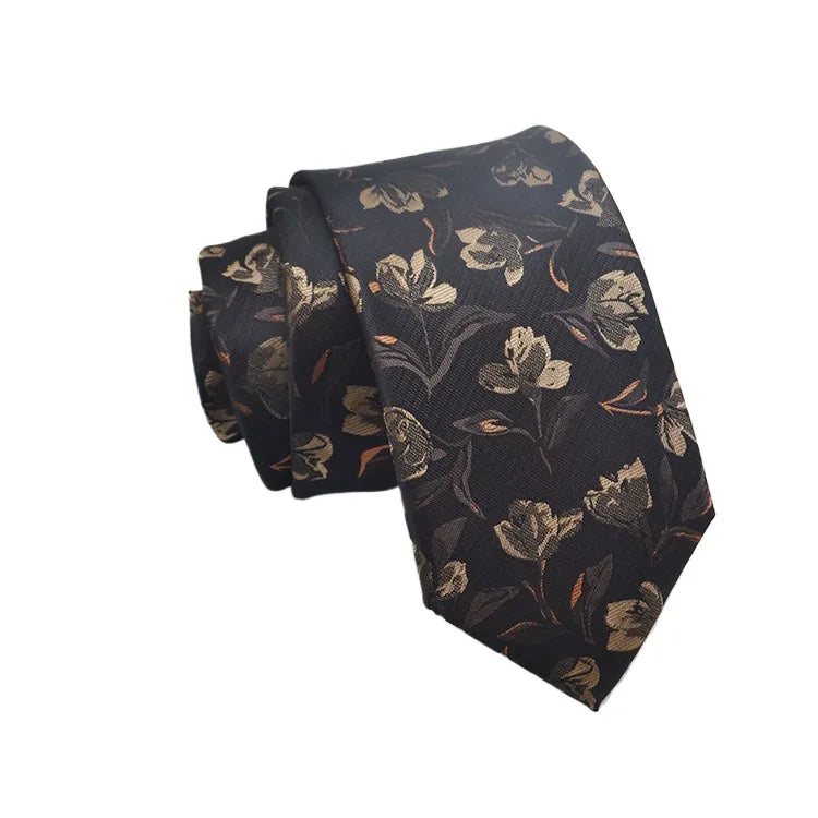 35 Styles Men's Silk Ties Jacquard Dot Floral 8cm Necktie Accessories Daily Wear Shirt Suit Cravat Wedding Party Gifts Neck Tie