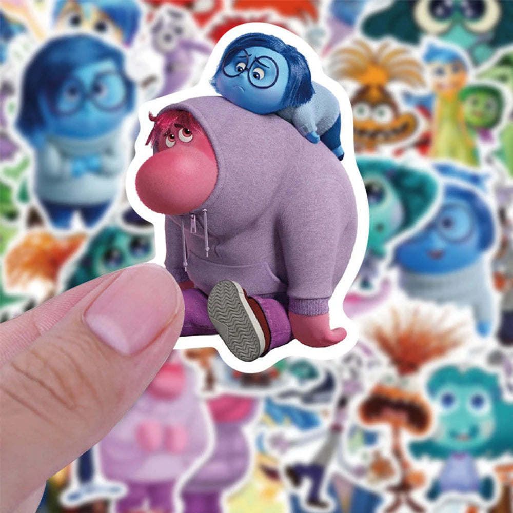 10/30/50PCS Disney Movie Inside Out Stickers Cartoon Graffiti Decoration Skateboard Laptop Notebook Luggage Waterproof Decal Toy