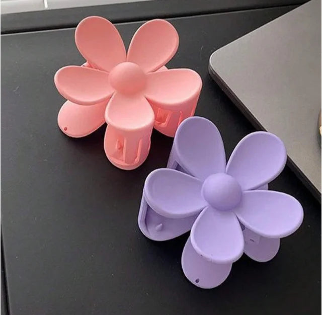 Large Flower Claw Clips For Women Fashion Hair Claw Hair Clamps Girls Matte Hairpins Sweet Headwear Barrette Hair Accessories