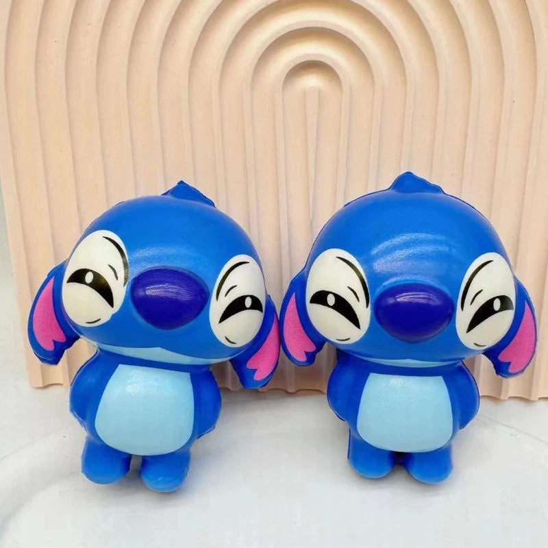 Popular Stress Relieving Toy Music Doll Venting Toy Pu Slow Rebound Stress Relieving Artifact Figurine Stitch Doll Anime Figures