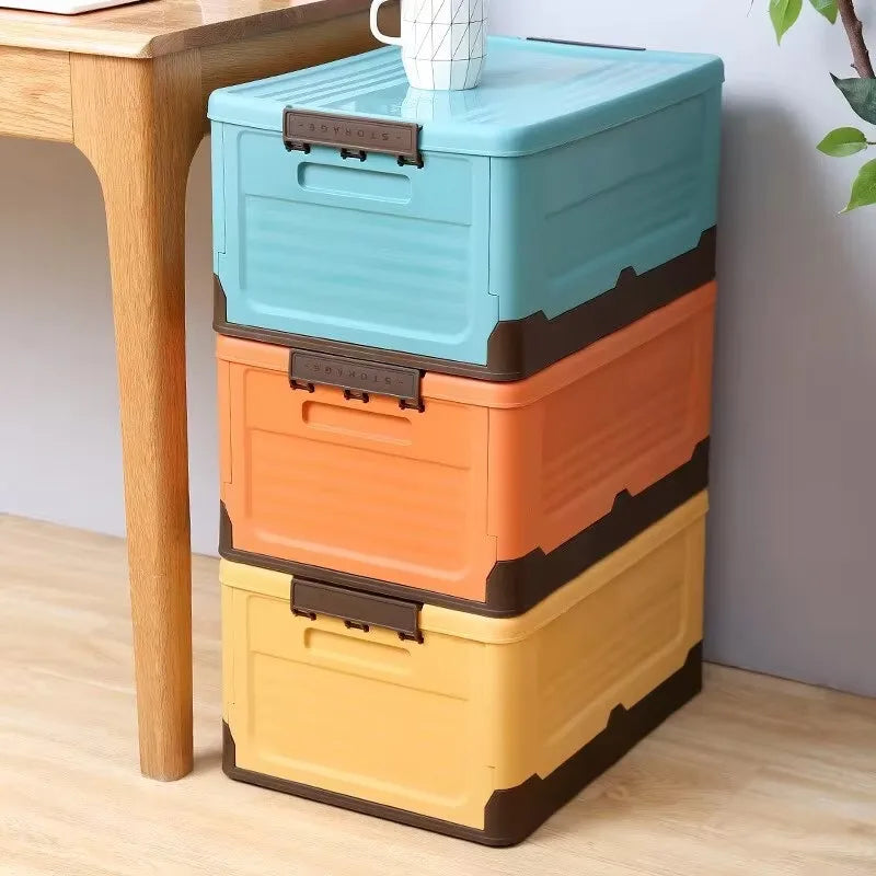 Foldable Storage Box PP Material High Hardness Storage Box Large Capacity Clothing Toy Organizer One Compartment Large Space