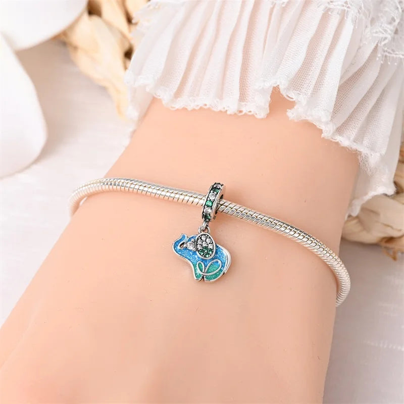 2024 New Hot Sale Original Charm Beads Fit Pandora Bracelet For Women 925 Silver coloured Pendant Bead Jewelry Gift