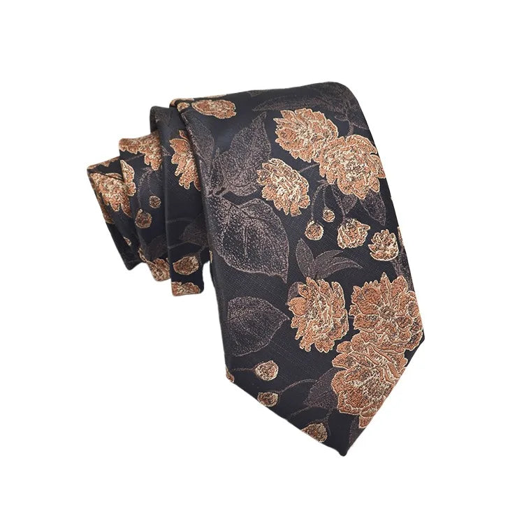 35 Styles Men's Silk Ties Jacquard Dot Floral 8cm Necktie Accessories Daily Wear Shirt Suit Cravat Wedding Party Gifts Neck Tie