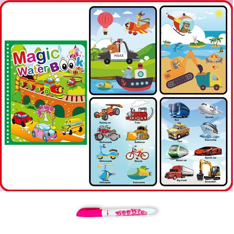 Hot Sale Reusable Magic Water Drawing Coloring Book Kids Sensory Early Education For Children Birthday Gift Montessori Toys