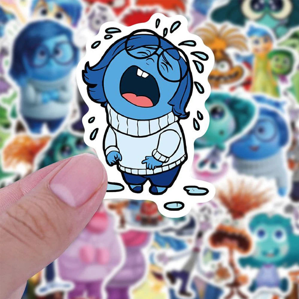 10/30/50PCS Disney Movie Inside Out Stickers Cartoon Graffiti Decoration Skateboard Laptop Notebook Luggage Waterproof Decal Toy