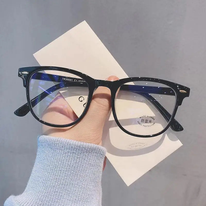 Fashion Anti-Blue Light Glasses Women Transparent Computer Glasses Anti Blue Light Square Eyewear Retro Glasses Frame Eyeglass