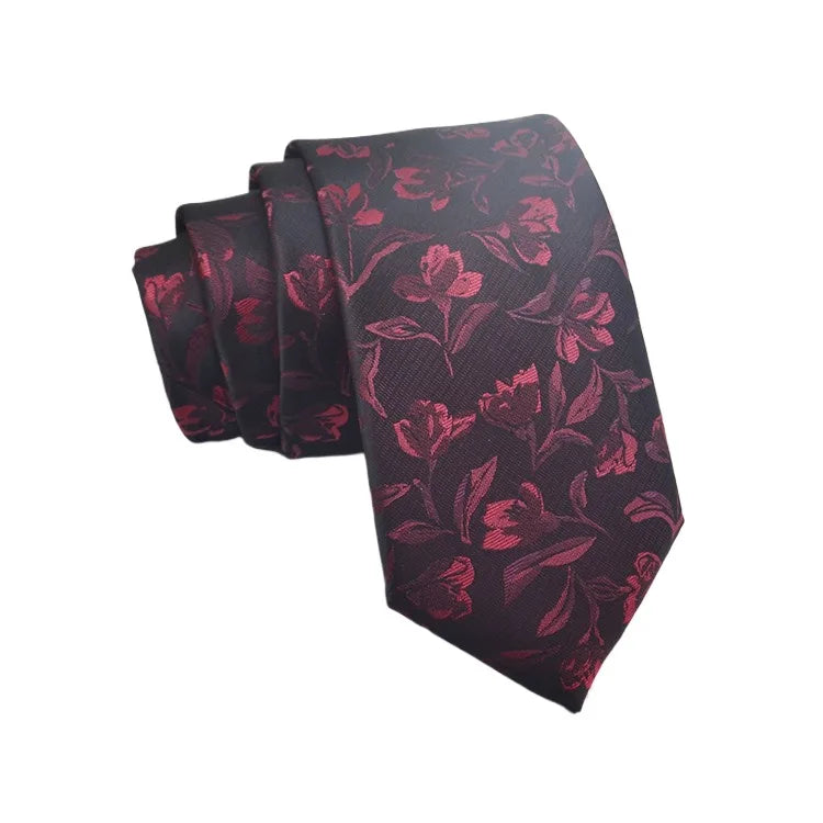 35 Styles Men's Silk Ties Jacquard Dot Floral 8cm Necktie Accessories Daily Wear Shirt Suit Cravat Wedding Party Gifts Neck Tie