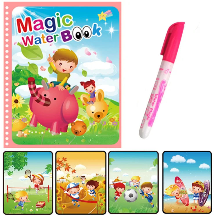 Hot Sale Reusable Magic Water Drawing Coloring Book Kids Sensory Early Education For Children Birthday Gift Montessori Toys