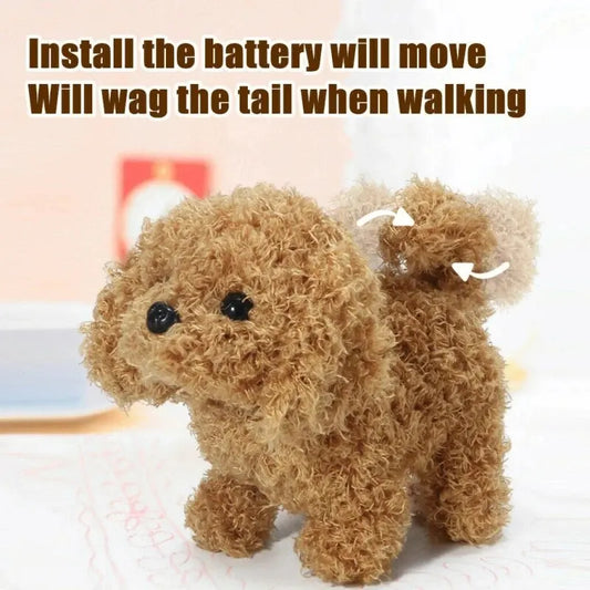 Baby Toy Dog That Walks Barks Tail Wagging Plush Interactive Electronic Pets Puppy Montessori Toys for Girls Boys Christmas Gift