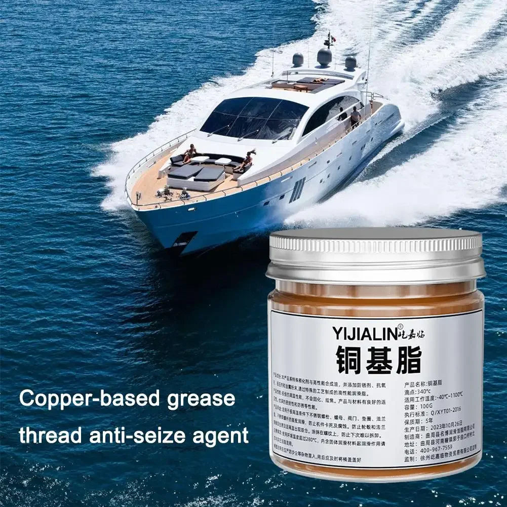 100g Copper Grease Anti Seize Copper Thread Grease Automotive Maintenance Grease Versatile Car Brake Lubricant For Car Brake